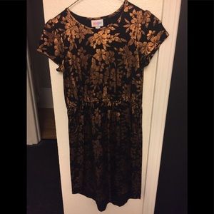 Girls leaf pattern lularoe dress